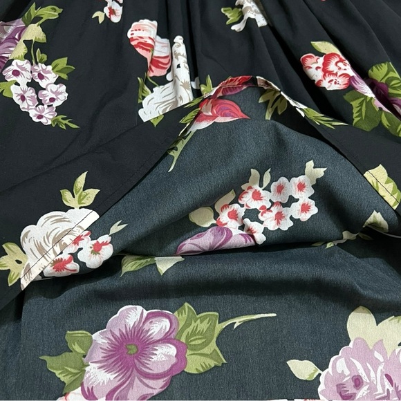 Band of Gypsies Floral Bustier Corset Spaghetti Strap Sundress Roses Black Small - Picture 5 of 11
